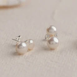 KELLY PEARL SILVER EARRING