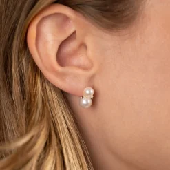 KELLY PEARL SILVER EARRING