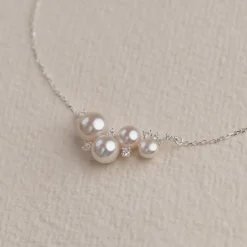 KELLY PEARL SILVER NECKLACE