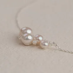 KELLY PEARL SILVER NECKLACE