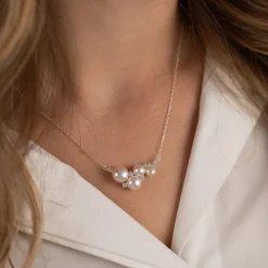 KELLY PEARL SILVER NECKLACE