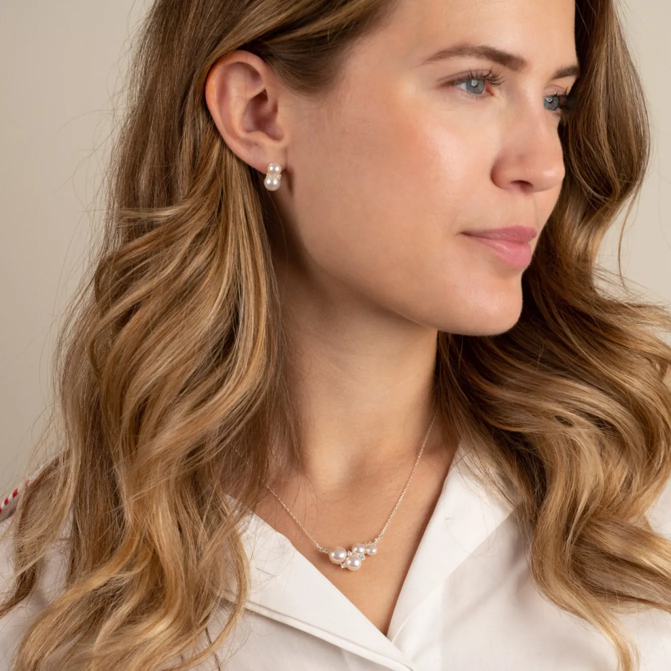 KELLY PEARL SILVER NECKLACE
