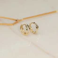 LARISSA SOLID GOLD CREOL EARRING