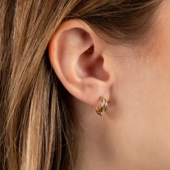 LARISSA SOLID GOLD CREOL EARRING