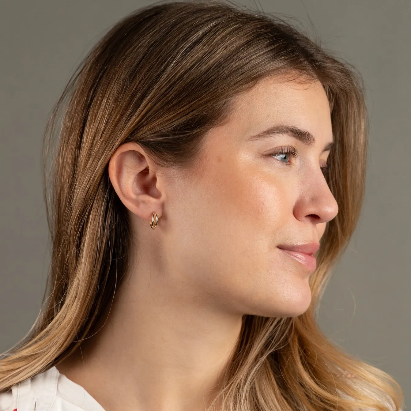 LARISSA SOLID GOLD CREOL EARRING