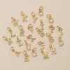 LETTER CRYSTAL GOLDEN PENDANT