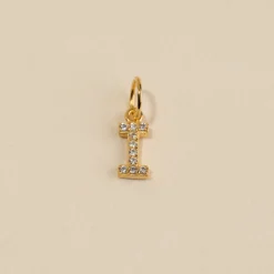 LETTER CRYSTAL GOLDEN PENDANT