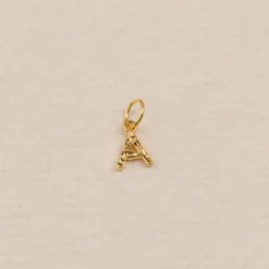 LETTER MOLTEN GOLDEN PENDANT