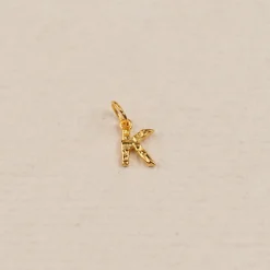 LETTER MOLTEN GOLDEN PENDANT