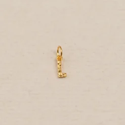 LETTER MOLTEN GOLDEN PENDANT