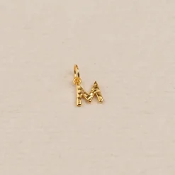 LETTER MOLTEN GOLDEN PENDANT