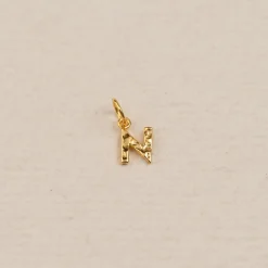 LETTER MOLTEN GOLDEN PENDANT