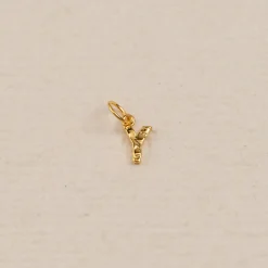 LETTER MOLTEN GOLDEN PENDANT