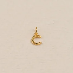 LETTER MOLTEN GOLDEN PENDANT