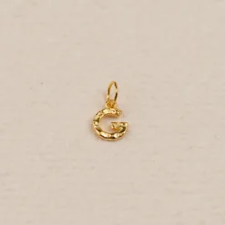 LETTER MOLTEN GOLDEN PENDANT