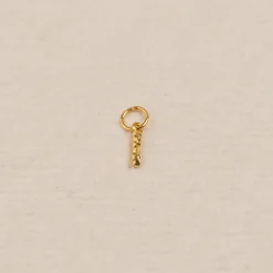 LETTER MOLTEN GOLDEN PENDANT