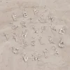 LETTER MOLTEN SILVER PENDANT