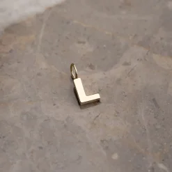 LETTER SOLID GOLD PENDANT