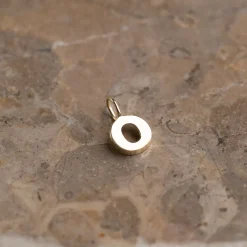 LETTER SOLID GOLD PENDANT