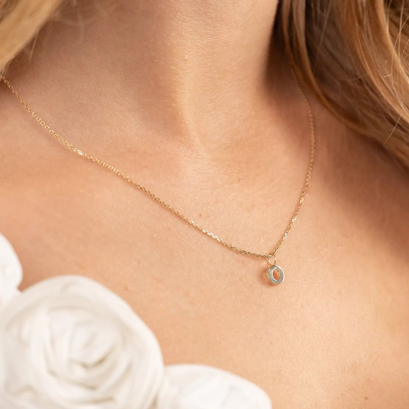 LETTER SOLID GOLD PENDANT