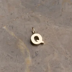 LETTER SOLID GOLD PENDANT
