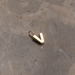 LETTER SOLID GOLD PENDANT