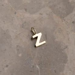 LETTER SOLID GOLD PENDANT