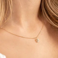 LETTER SOLID GOLD PENDANT