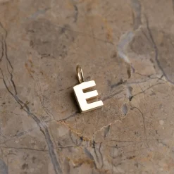 LETTER SOLID GOLD PENDANT