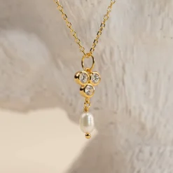 LOUISE PEARL GOLDEN PENDANT - Sisi Copenhagen