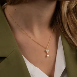 LOUISE PEARL GOLDEN PENDANT - Sisi Copenhagen