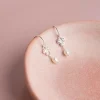 LOUISE PEARL SILVER EARRING - Sisi Copenhagen