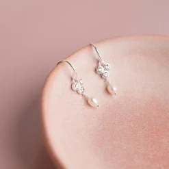 LOUISE PEARL SILVER EARRING - Sisi Copenhagen