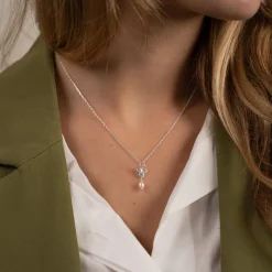 LOUISE PEARL SILVER PENDANT - Sisi Copenhagen