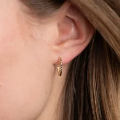 LUCCA SOLID GOLD CREOL EARRING - Sisi Copenhagen