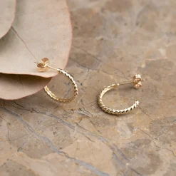 LUCCA SOLID GOLD CREOL EARRING - Sisi Copenhagen