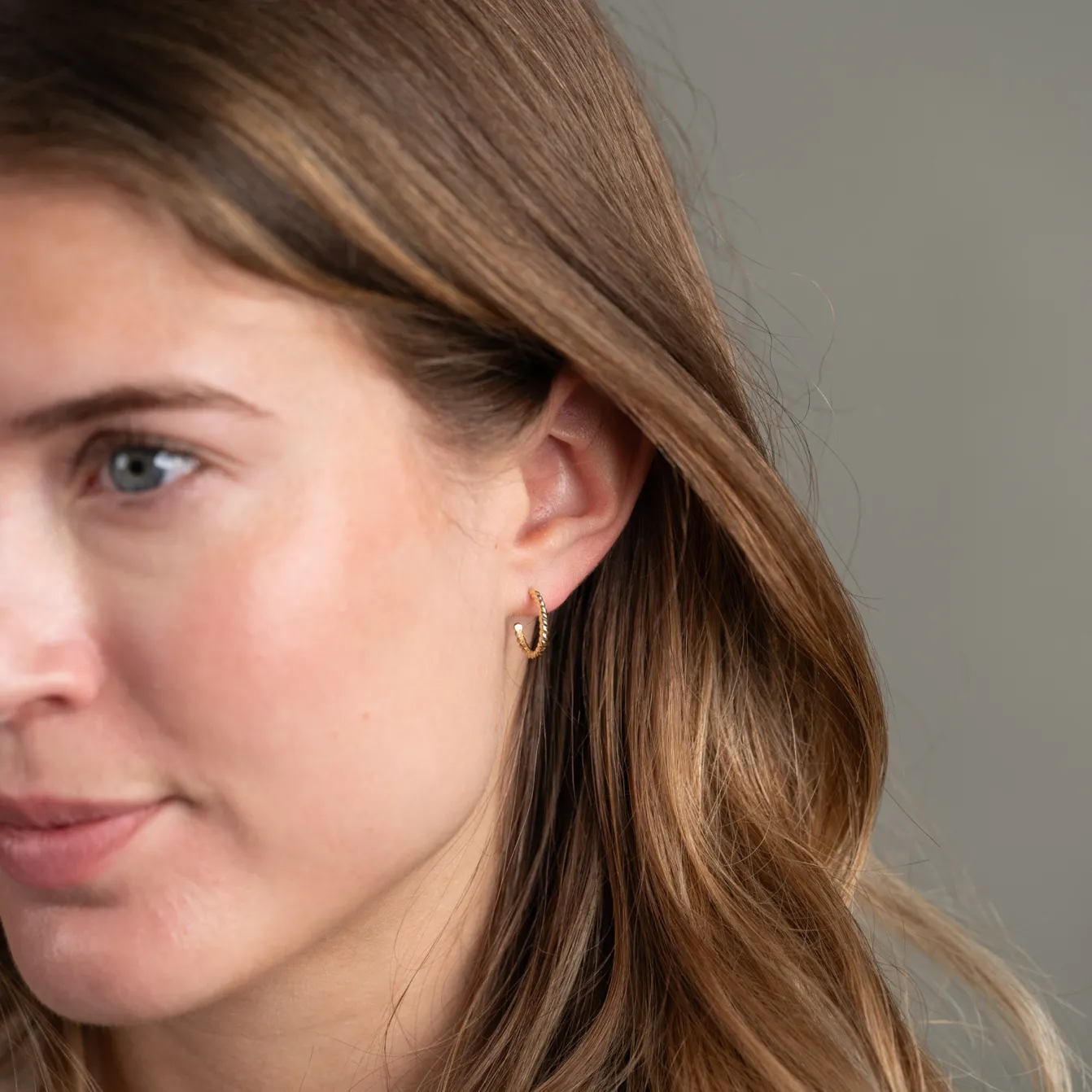 LUCCA SOLID GOLD CREOL EARRING - Sisi Copenhagen