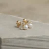 MAEVE PEARL SOLID GOLD STUD EARRING