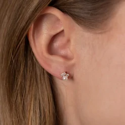 MAEVE PEARL SOLID GOLD STUD EARRING