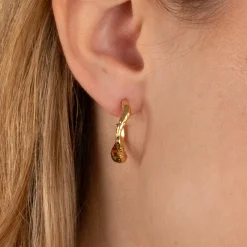 MAIA GOLDEN CREOL EARRING