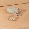 MAIA SILVER CREOL EARRING