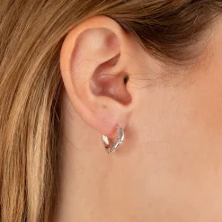 MAIA SILVER HUGGIE EARRING