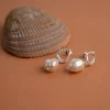 MARCELLA PEARL SILVER EARRING