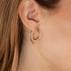 MARTINA GOLDEN CREOL EARRING