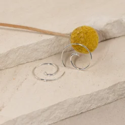 MARTINA SILVER CREOL EARRING