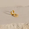 MATILDA SMALL GOLDEN CREOL EARRING - Sisi Copenhagen