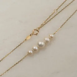 MEGHAN PEARL SOLID GOLD NECKLACE