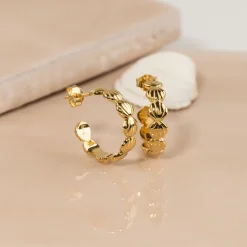 MERINA GOLDEN CREOL EARRING