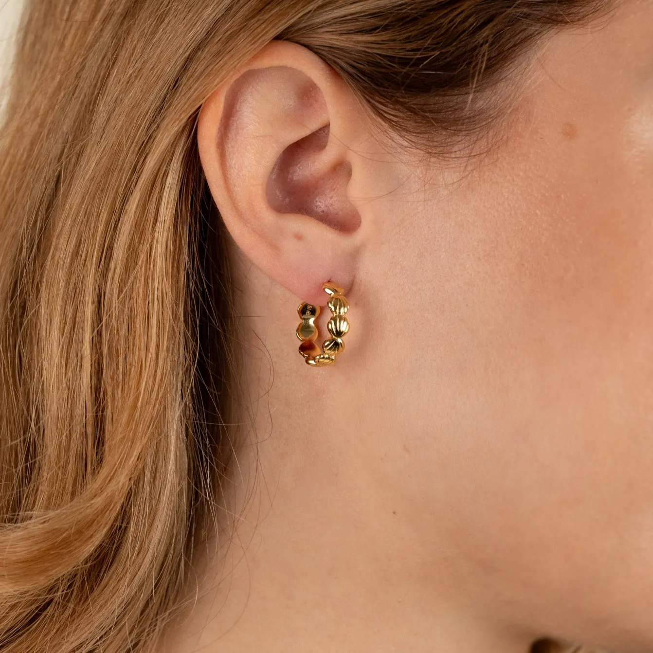 MERINA GOLDEN CREOL EARRING