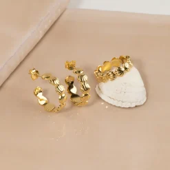 MERINA GOLDEN CREOL EARRING